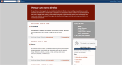 Desktop Screenshot of pensarnovodireito.blogspot.com