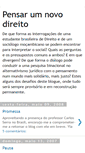 Mobile Screenshot of pensarnovodireito.blogspot.com