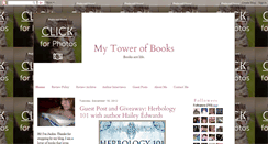 Desktop Screenshot of mytowerofbooks.blogspot.com