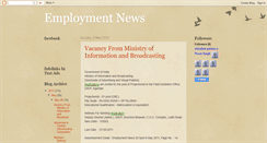 Desktop Screenshot of freshemploymentnews.blogspot.com
