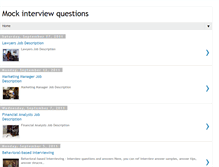 Tablet Screenshot of mockinterviewquestions.blogspot.com