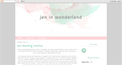 Desktop Screenshot of jensadventuresinwonderland.blogspot.com