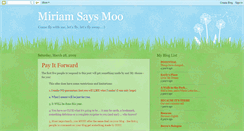 Desktop Screenshot of miriamsaysmoo.blogspot.com