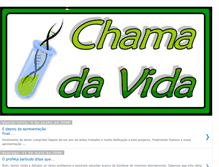 Tablet Screenshot of chamadavida.blogspot.com