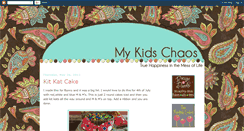 Desktop Screenshot of mykidschaos.blogspot.com