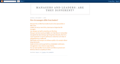 Desktop Screenshot of managersandleaders.blogspot.com