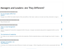 Tablet Screenshot of managersandleaders.blogspot.com