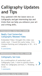 Mobile Screenshot of calligraphyupdates.blogspot.com