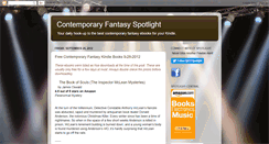 Desktop Screenshot of contemporaryfantasyspotlight.blogspot.com