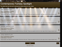 Tablet Screenshot of contemporaryfantasyspotlight.blogspot.com