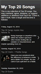 Mobile Screenshot of mytop20songs.blogspot.com