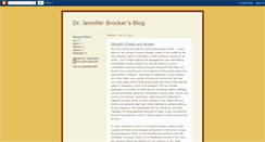 Desktop Screenshot of drjenniferbrocker.blogspot.com