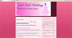 Desktop Screenshot of conchshellweddings.blogspot.com