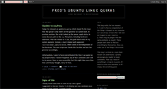 Desktop Screenshot of linuxquirks.blogspot.com