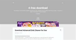 Desktop Screenshot of 4-free-download.blogspot.com