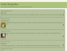 Tablet Screenshot of codyskeepsakes.blogspot.com