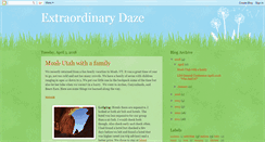 Desktop Screenshot of extraordinarydaze.blogspot.com