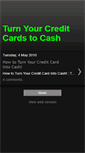 Mobile Screenshot of cashincreditcard.blogspot.com