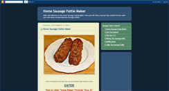 Desktop Screenshot of homesausagefattiemaker.blogspot.com