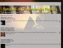 Tablet Screenshot of estudosdedramaturgia-parana.blogspot.com