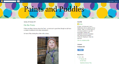 Desktop Screenshot of paintsandpuddles.blogspot.com