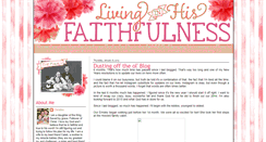 Desktop Screenshot of livinginhisfaithfulness.blogspot.com