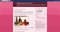 Desktop Screenshot of industrias-cardi.blogspot.com