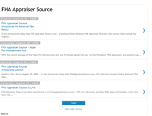 Tablet Screenshot of fhaappraisersource.blogspot.com