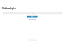 Tablet Screenshot of headlight-xtralights.blogspot.com