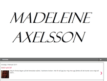 Tablet Screenshot of madeleineaxelsson.blogspot.com