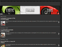 Tablet Screenshot of exoticitaliancars.blogspot.com