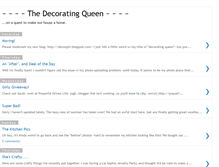 Tablet Screenshot of decoratingqueen.blogspot.com