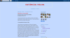 Desktop Screenshot of cidadeestanciavelha.blogspot.com