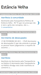 Mobile Screenshot of cidadeestanciavelha.blogspot.com