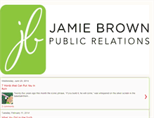 Tablet Screenshot of jamiebrownpr.blogspot.com