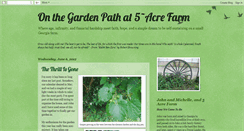 Desktop Screenshot of onthegardenpathat5acrefarm.blogspot.com