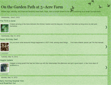 Tablet Screenshot of onthegardenpathat5acrefarm.blogspot.com