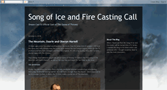 Desktop Screenshot of iceandfirecast.blogspot.com