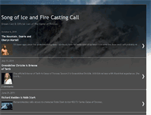 Tablet Screenshot of iceandfirecast.blogspot.com