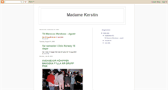 Desktop Screenshot of madamekerstin.blogspot.com