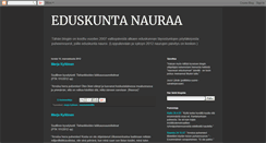Desktop Screenshot of eduskuntanauraa.blogspot.com