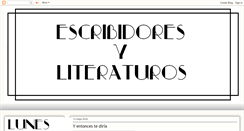 Desktop Screenshot of escribidoresyliteraturos.blogspot.com