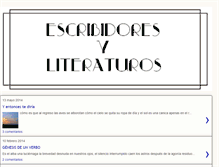 Tablet Screenshot of escribidoresyliteraturos.blogspot.com