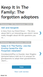Mobile Screenshot of keepitinthefamilytheforgottenadoptees.blogspot.com