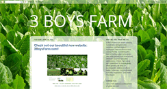 Desktop Screenshot of 3boysfarm.blogspot.com