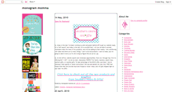 Desktop Screenshot of monogrammomma.blogspot.com