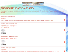 Tablet Screenshot of ensinoreligioso6.blogspot.com