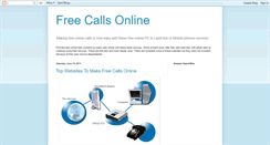 Desktop Screenshot of callsonlinefree.blogspot.com