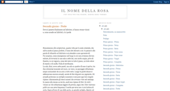 Desktop Screenshot of il-nome-della-rosa.blogspot.com
