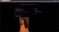 Desktop Screenshot of freedomtojustbe.blogspot.com